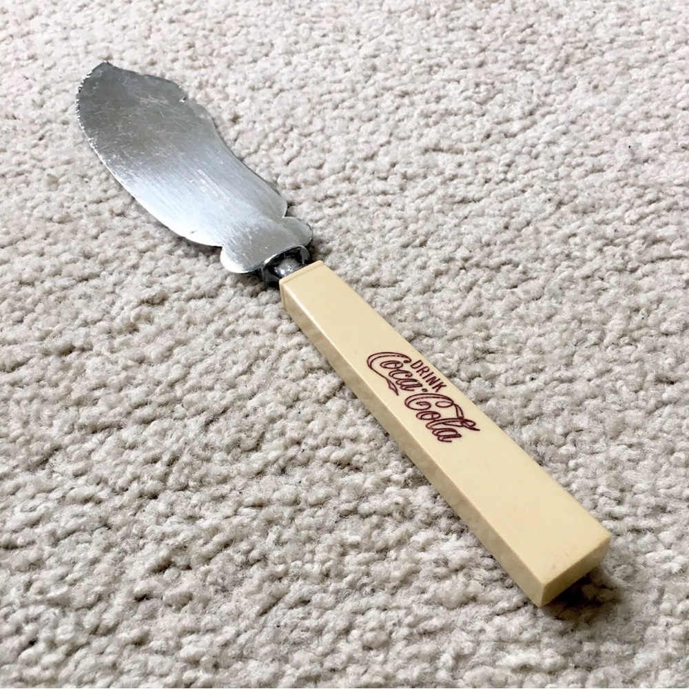 Vintage 1920s DRINK COCA-COLA Cake Pie Server 11.5” Meriden Cutlery Co. 1855 12